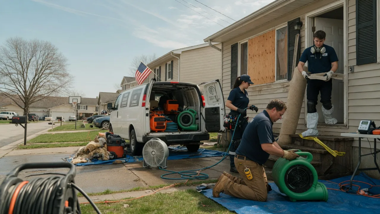 Water Damage Restoration in Downs, IL near me